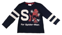 Spiderman Langarmshirt für Kinder in dunkelblau